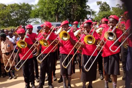 Children Band during the Launch